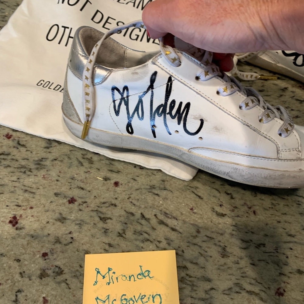 Golden Goose Superstar size 37 custom edition EUC - Picture 2 of 16